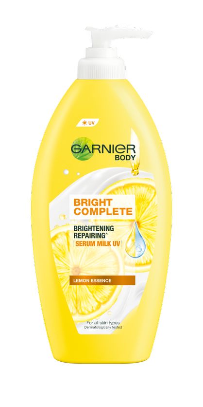 Garnier Body Bright Complete Brightening repairing Serum Milk UV
