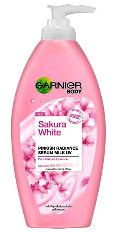 Garnier Body Sakura White Pinkish Radiance Serum Milk UV