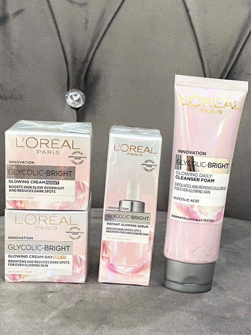 L'Oréal Paris Innovation Glycolic-bright Glowing Set