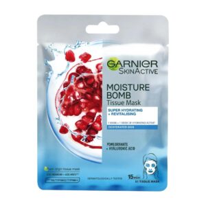 Garnier Moisture Bomb Pomegranate Hydrating Face Sheet Mask Dehydrated Skin 32g