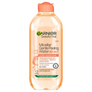 Garnier Micellar Gentle Peeling Water, 1% PHA & Glycolic Acid, Cleanse, Exfoliate & Glow